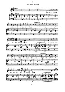 No.7 Auf dem Flusse (On the Stream): For voice and piano by Franz Schubert