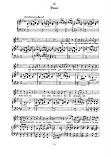 No.12 Pause (Interlude): For voice and piano by Franz Schubert