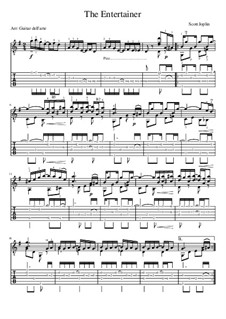 The Entertainer: For guitar by Scott Joplin