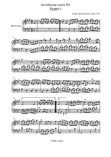 Suite No.1 in A Major, BWV 806: Bourrée I by Johann Sebastian Bach