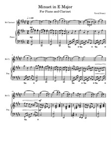 Minuet in E Major: Score by Yuval Dinary