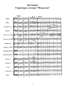 Overture: Score by Ludwig van Beethoven