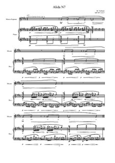 Alida No.7 songs of Awareness for Mezzo soprano and piano, MVWV1417: Alida No.7 songs of Awareness for Mezzo soprano and piano by Maurice Verheul