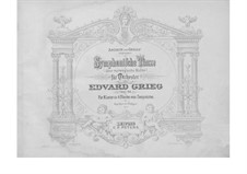 Four Symphonic Dances, Op.64: For piano four hands by Edvard Grieg