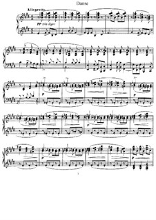 Dance, L.69: For piano by Claude Debussy
