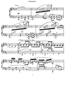 Nocturne in D Flat Major, L.82: For piano by Claude Debussy