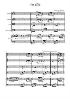 For Elise, WoO 59: For quintet by Ludwig van Beethoven