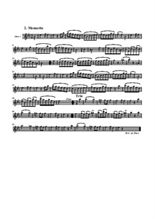 Divertissement in E Flat Major, K.289: Movement II – oboe I part by Wolfgang Amadeus Mozart