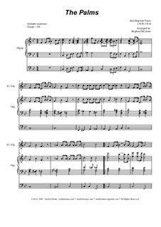 Palm Branches (The Palms): For flute or violin solo and organ by Jean-Baptiste Faure