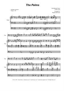 Palm Branches (The Palms): For trombone solo and organ by Jean-Baptiste Faure