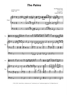 Palm Branches (The Palms): For viola solo and organ by Jean-Baptiste Faure
