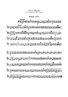 Overture: Timpani part by Wolfgang Amadeus Mozart