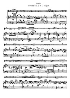 Sonata No.2 in D Major: Full score, Solo part by Joseph Haydn