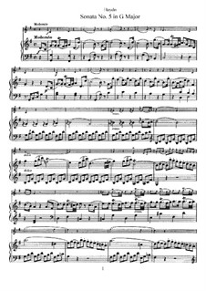 Sonata No.5 in G Major: Full score, Solo part by Joseph Haydn