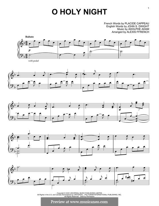 Piano version: For a single performer by Adolphe Adam