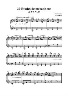 Nos.11-20: No.19 Allegro scherzando in B flat Major by Carl Czerny