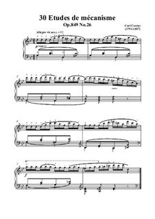 Nos.21-30: No.26 Allegretto vivace in g minor by Carl Czerny