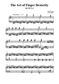 Exercises No.1-8: Exercise No.1 by Carl Czerny