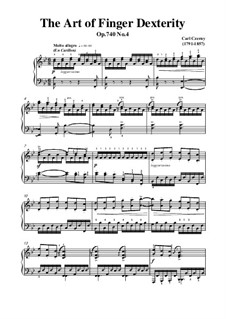 Exercises No.1-8: Exercise No.4 by Carl Czerny