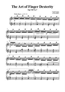 Exercises No.1-8: Exercise No.7 by Carl Czerny