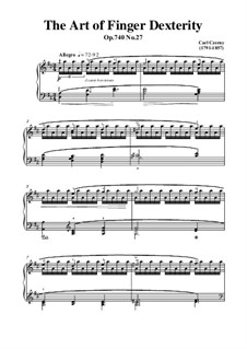 Exercises No.25-32: Exercise No.27 by Carl Czerny