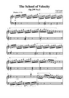 Exercises No.1-10: Exercise No.3 by Carl Czerny