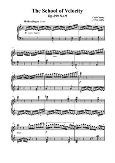 Exercises No.1-10: Exercise No.9 by Carl Czerny