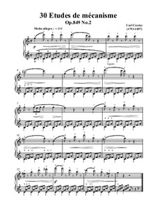 Nos.1-10: No.2 Molto allegro in C Major by Carl Czerny