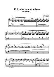 Nos.1-10: No.4 Allegro in C Major by Carl Czerny