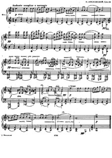 Eccentricities. Six Sketches for Piano, Op.25: For a single performer by Nikolai Myaskovsky