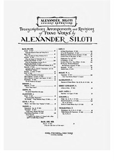 Brandenburg Concerto No.2 in F Major, BWV 1047: Arrangement for two pianos four hands by Johann Sebastian Bach