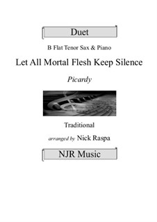 Let All Mortal Flesh Keep Silence: For tenor saxophone and piano by folklore