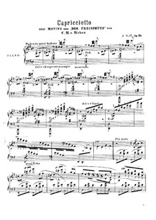 Capriccietto on Motifs from 'Der Freischütz' by Weber, Op.35: Capriccietto on Motifs from 'Der Freischütz' by Weber by Joseph Joachim Raff