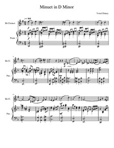 Minuet in D Minor: Score by Yuval Dinary