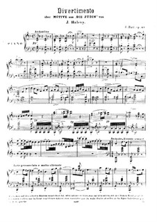 Divertimento on Motifs from 'Die Jüdin' by J. Halevy, Op.43: Divertimento on Motifs from 'Die Jüdin' by J. Halevy by Joseph Joachim Raff