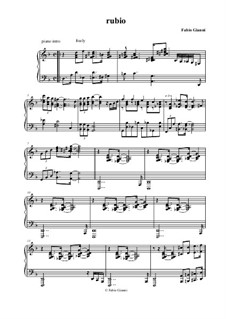 Rubio: For piano by Fabio Gianni