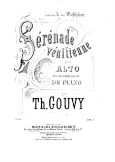 Sérénade vénitienne, for Viola and Piano: Solo part by Louis Théodore Gouvy