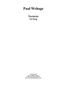Nocturne for harp: Nocturne for harp by Paul Wehage