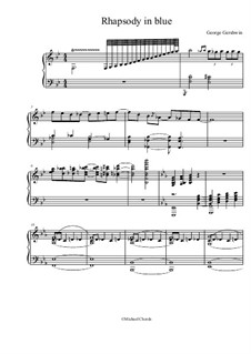 Piano version: For a single performer (extract) by George Gershwin