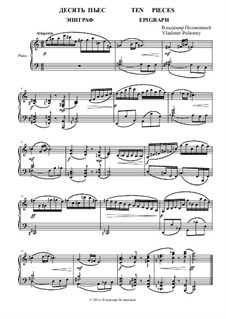 Десять пьес для фортепиано: No.1 Эпиграф by Vladimir Polionny