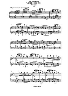 Symphony No.1 in G Minor 'Winter Daydreams', TH 24 Op.13: Movement III, for piano by Pyotr Tchaikovsky