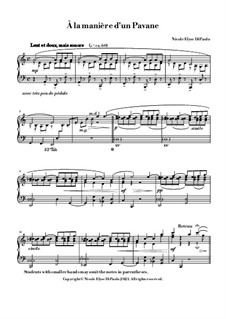 À la manière d'un Pavane: À la manière d'un Pavane by Nicole DiPaolo