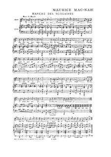 Book I: No.8 Marche des scolaires by Maurice Mac-Nab