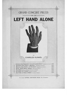 Paraphrase de Concert for left hand alone on Donizetti's 'Lucia di Lammermoor: Paraphrase de Concert for left hand alone on Donizetti's 'Lucia di Lammermoor by Claude Melnotte