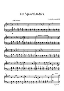 Album für Klavier, Op.23: No.2 Für Silja und Anders by Florian Bergmann, Benedikt Bindewald