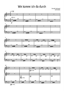Album für Klavier, Op.23: No.18 Wie komme ich da durch by Florian Bergmann, Benedikt Bindewald