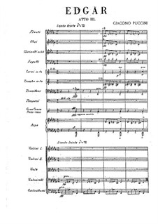 Edgar: Act III by Giacomo Puccini