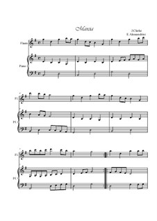 March: For flute and piano by Jeremiah Clarke