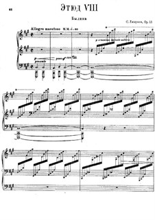 Twelve Transcendental Etudes, Op.11: No.8 Epic Song by Sergei Lyapunov