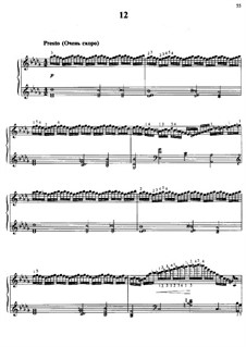 Fifteen Virtuosic Etudes, Op.72: Etude No.12 by Moritz Moszkowski